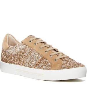 Joie Dakota Gold Sequin Sneaker